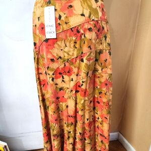 CMC Click vintage Autumn Maxi Flare Skirt